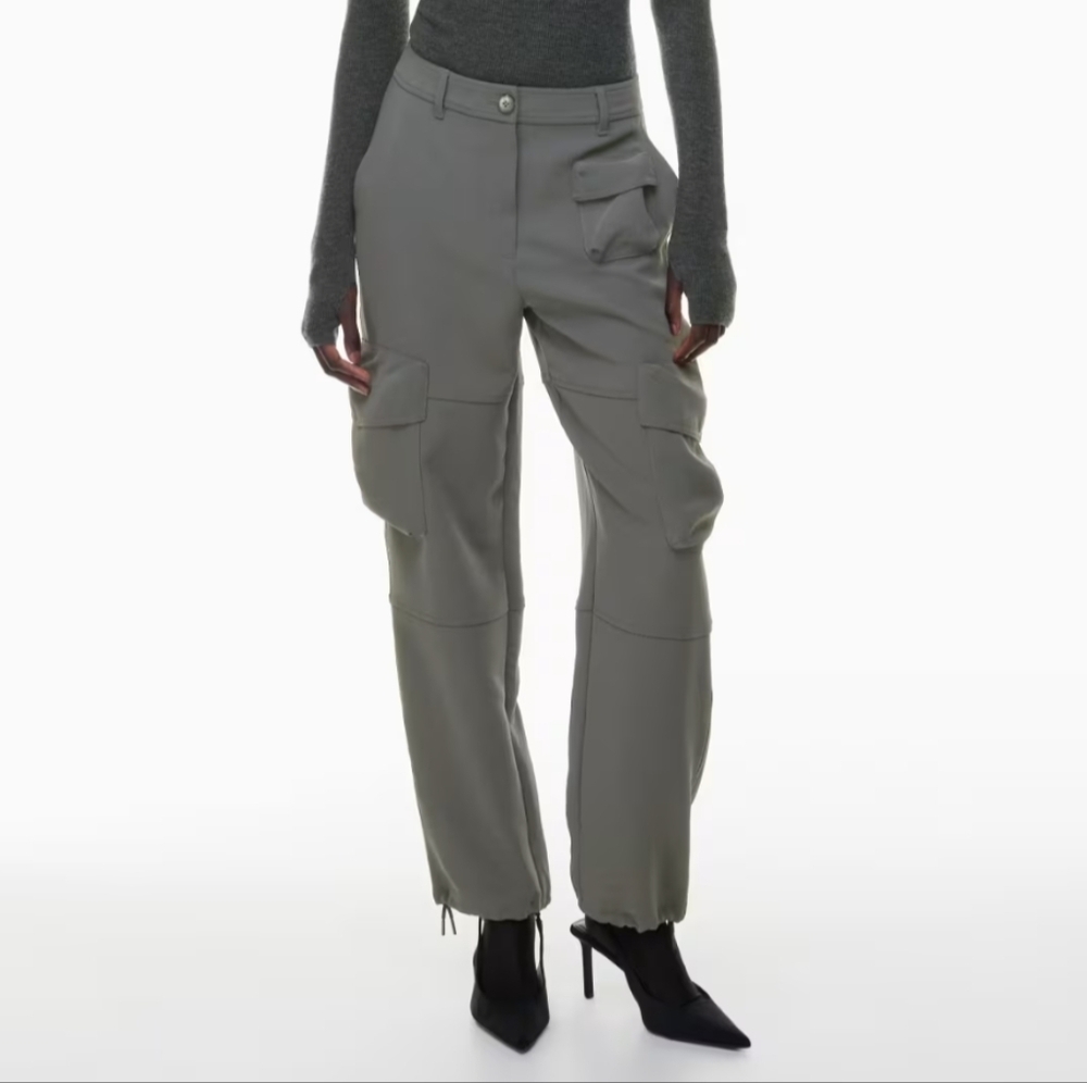 Aritzia Wilfred Project Cargo Pant Coal Gray NWT Women's 2 $148